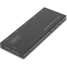 Marmara Qumasch Digitus Ultra Ince HDMI Çoklayıcı, 1x4, 4K/60Hz, Hdr, Hdcp 2.2, 18 Gbps 40 Metre, Altın Kaplama
