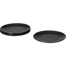 IKEA Fargklar Mat Koyu Gri 26 cm Tabak Seti