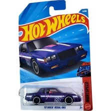 Hot Wheels '87 Buick Regal Gnx Treasure Hunt! [mor] Gece Hızı 1/10, 9/250, 1:64 Ölçekli Döküm Oyunca