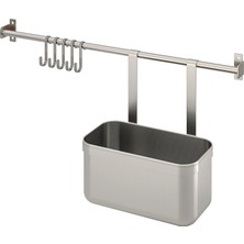 IKEA Kungsfors Paslanmaz Çelik 56 cm Duvar Rayı