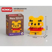 Kinku Kutulu Ayıcık Block-Puzzle-Yapboz-3d Zeka Geliştiren-Mini Sevimli Figürler Minyatür