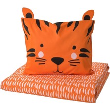 IKEA Natthager Turuncu 150X200/50X60 cm Çocuk Nevresim Takımı