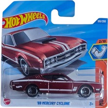 Hot Wheels - ´69 Mercury Cyclone - Muscle Mania 2/10 - HYY61 - Short Card - Ford - Koyu Kırmızı - Ma