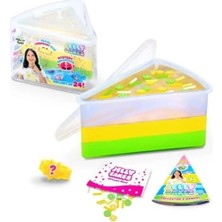 Jelly Cakes Lemonade Lush Squishy 3 Katmanlı Sıkmalık Sürpriz Yüzüklü Pasta Dilimli Duyusal Slime