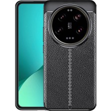 Xiaomi Mi 14 Ultra Kılıf Deri Görünümlü Silikon Kamera Korumalı Üstün Koruma Vintrend