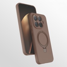 Xiaomi 15T Pro Kılıf 360 Derece Döner Standlı Magsafe Kamera Lens Korumalı Silikon Vintrend