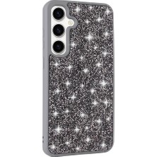 Galaxy S24 Kılıf Simli Pırlanta Taşlı Kamera Yükseltili Silikon Vintrend