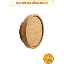 Nublado Satürn Ahşap Desenli Dolap Kulpu Açık Ceviz 7 cm Tek Vidalı Çekmece Kapak Mutfak Vestiyer Mobilya Kulp Düğmesi Plastik Dekoratif Kulp
