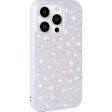 iPhone 14 Pro Max Kılıf Simli Pırlanta Taşlı Kamera Yükseltili Silikon Vintrend