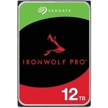 12 Tb Seagate 3.5 Ironwolf Pro Sata3 7200RPM 256MB ST12000NT001 (5 Yıl Resmı Dıst Garantılı)