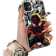 HONTINGA iPhone 11 ile Uyumlu Kılıf Silikon Kenar Sert Arka Kamera Koruyucu Basitlik Anti Düşme Kamera Korumalı Spiderman Desen Couple Telefon Kılıfı Kadın ve Erkek Için Uygundur K1-1900