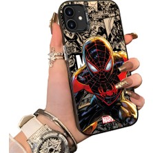 HONTINGA iPhone 11 ile Uyumlu Kılıf Silikon Kenar Sert Arka Kamera Koruyucu Basitlik Anti Düşme Kamera Korumalı Spiderman Desen Couple Telefon Kılıfı Kadın ve Erkek Için Uygundur K1-1900