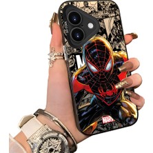 HONTINGA iPhone 17 ile Uyumlu Kılıf Silikon Kenar Sert Arka Kamera Koruyucu Basitlik Anti Düşme Kamera Korumalı Spiderman Desen Couple Telefon Kılıfı Kadın ve Erkek Için Uygundur K1-1900