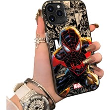 HONTINGA iPhone 11 Pro Max ile Uyumlu Kılıf Silikon Kenar Sert Arka Kamera Koruyucu Basitlik Anti Düşme Kamera Korumalı Spiderman Desen Couple Telefon Kılıfı Kadın ve Erkek Için Uygundur K1-1900