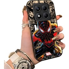 HONTINGA Xiaomi Redmi Note 14 Pro ile Uyumlu Kılıf Silikon Kenar Sert Arka Kamera Koruyucu Basitlik Anti Düşme Kamera Korumalı Spiderman Desen Couple Telefon Kılıfı Kadın ve Erkek Için Uygundur K1-1900
