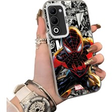 HONTINGA Oppo A5 5g ile Uyumlu Kılıf Silikon Kenar Sert Arka Kamera Koruyucu Basitlik Anti Düşme Kamera Korumalı Spiderman Desen Couple Telefon Kılıfı Kadın ve Erkek Için Uygundur K1-1900