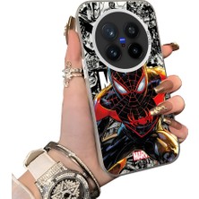 HONTINGA Vivo X300 Pro ile Uyumlu Kılıf Silikon Kenar Sert Arka Kamera Koruyucu Basitlik Anti Düşme Kamera Korumalı Spiderman Desen Couple Telefon Kılıfı Kadın ve Erkek Için Uygundur K1-1900