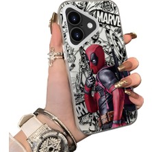 HONTINGA iPhone 16 ile Uyumlu Kılıf Silikon Kenar Sert Arka Kamera Koruyucu Basitlik Anti Düşme Kamera Korumalı Spiderman Desen Couple Telefon Kılıfı Kadın ve Erkek Için Uygundur K1-1902