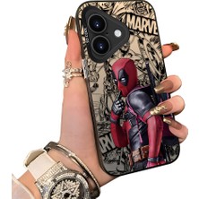 HONTINGA iPhone 16 ile Uyumlu Kılıf Silikon Kenar Sert Arka Kamera Koruyucu Basitlik Anti Düşme Kamera Korumalı Spiderman Desen Couple Telefon Kılıfı Kadın ve Erkek Için Uygundur K1-1902