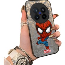 HONTINGA Vivo X300 Pro ile Uyumlu Kılıf Silikon Kenar Sert Arka Kamera Koruyucu Basitlik Anti Düşme Kamera Korumalı Spider Man Desen Couple Telefon Kılıfı Kadın ve Erkek Için Uygundur K1-1901