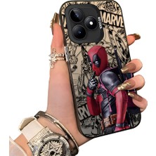 HONTINGA Realme C53 ile Uyumlu Kılıf Silikon Kenar Sert Arka Kamera Koruyucu Basitlik Anti Düşme Kamera Korumalı Spiderman Desen Couple Telefon Kılıfı Kadın ve Erkek Için Uygundur K1-1902