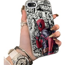 HONTINGA iPhone Se 2022 ile Uyumlu Kılıf Silikon Kenar Sert Arka Kamera Koruyucu Basitlik Anti Düşme Kamera Korumalı Spiderman Desen Couple Telefon Kılıfı Kadın ve Erkek Için Uygundur K1-1902