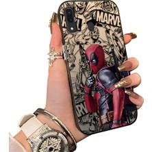 HONTINGA Samsung Galaxy A20 ile Uyumlu Kılıf Silikon Kenar Sert Arka Kamera Koruyucu Basitlik Anti Düşme Kamera Korumalı Spiderman Desen Couple Telefon Kılıfı Kadın ve Erkek Için Uygundur K1-1902