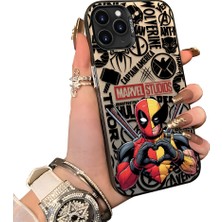 HONTINGA iPhone 11 Pro ile Uyumlu Kılıf Silikon Kenar Sert Arka Kamera Koruyucu Basitlik Anti Düşme Kamera Korumalı Marvel Desen Couple Telefon Kılıfı Kadın ve Erkek Için Uygundur K1-1903