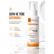 DERMOVIOLE Pigmented SPF 50 Leke Karşıtı Yüz Güneş Kremi + Niacinamide | Mavi Işık Korumalı 75 ml