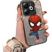 HONTINGA Tecno Spark Go 2024 ile Uyumlu Kılıf Silikon Kenar Sert Arka Kamera Koruyucu Basitlik Anti Düşme Kamera Korumalı Spider Man Desen Couple Telefon Kılıfı Kadın ve Erkek Için Uygundur K1-1901