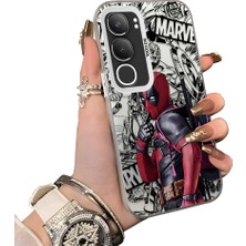 HONTINGA Vivo Y19S ile Uyumlu Kılıf Silikon Kenar Sert Arka Kamera Koruyucu Basitlik Anti Düşme Kamera Korumalı Spiderman Desen Couple Telefon Kılıfı Kadın ve Erkek Için Uygundur K1-1902