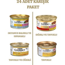 Purina Gourmet Gold Karışık Yaş Kedi Konserve Maması 85 gr x 24 Adet