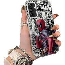 HONTINGA Samsung Galaxy A14 ile Uyumlu Kılıf Silikon Kenar Sert Arka Kamera Koruyucu Basitlik Anti Düşme Kamera Korumalı Spiderman Desen Couple Telefon Kılıfı Kadın ve Erkek Için Uygundur K1-1902