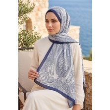 Eys Otantik Motif Şal Serisi Lacivert