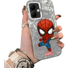 HONTINGA Infinix Smart 10 ile Uyumlu Kılıf Silikon Kenar Sert Arka Kamera Koruyucu Basitlik Anti Düşme Kamera Korumalı Spider Man Desen Couple Telefon Kılıfı Kadın ve Erkek Için Uygundur K1-1901