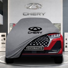 Chery Tiggo-7 (2023-) Gri Kumaş Oto Branda Araca Özel Penye Araba Brandası Araç Örtüsü