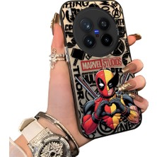 HONTINGA Vivo X300 Pro ile Uyumlu Kılıf Silikon Kenar Sert Arka Kamera Koruyucu Basitlik Anti Düşme Kamera Korumalı Marvel Desen Couple Telefon Kılıfı Kadın ve Erkek Için Uygundur K1-1903