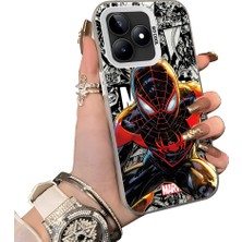 HONTINGA Realme C53 ile Uyumlu Kılıf Silikon Kenar Sert Arka Kamera Koruyucu Basitlik Anti Düşme Kamera Korumalı Spiderman Desen Couple Telefon Kılıfı Kadın ve Erkek Için Uygundur K1-1900