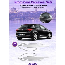 AEK Modern Opel Astra J Cam Çerçevesi Hb 2012-2019 Paslanmaz Çelik