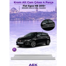 AEK Modern Fiat Egea Alt Cam Çıtası Geniş 2015- Hb/sd Cross Paslanmaz Çelik
