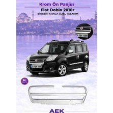 AEK Modern Fiat Doblo Ön Panjur 2010-2015 Paslanmaz Çelik