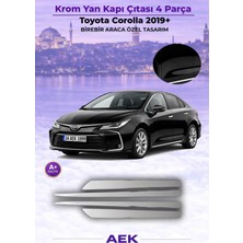 AEK Modern Toyota Corolla Yan Kapı Çıtası 2019- Paslanmaz Çelik