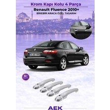 AEK Modern Renault Fluence Kapı Kolu Sensörsüz 2010- Paslanmaz Çelik