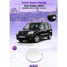AEK Modern Fiat Doblo Depo Kapağı 2010- Paslanmaz Çelik