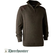 Deerhunter Sheffield Fermuarlı Yeşil Kazak  M