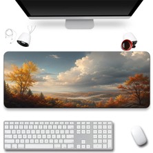 Sonictouch Klavye Mousepad 40X90CM Dikişsiz Pürüzsüz Sıvı Geçirmez Kaymaz Taban Fırtına Vadisi