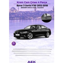AEK Modern Bmw F30 Cam Çıtası 2012- Paslanmaz Çelik