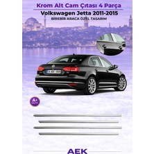 AEK Modern Vw Jetta Cam Çıtası 2011-2014 Paslanmaz Çelik