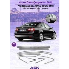 AEK Modern Vw Jetta Cam Çerçevesi 2006-2011 Paslanmaz Çelik