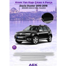 AEK Modern Dacia Duster Yan Kapı Çıtası 2010-2018 Paslanmaz Çelik
